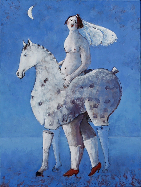 Bride in Blue